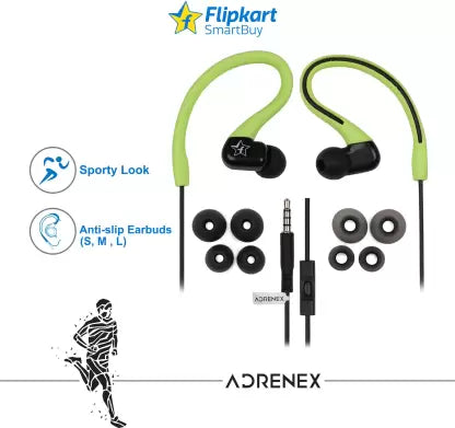 Flipkart SmartBuy 17G06GR Wired Headset (Green, Black, In the Ear) Flipkart SmartBuy 17G06GR Wired Headset (Green, Black, In the Ear)